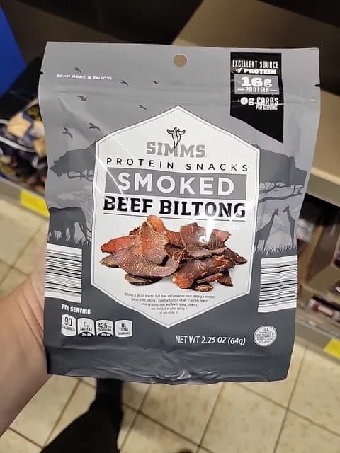 Is it Gelatin free? Simms Protein Snacks Smoked Beef Biltong