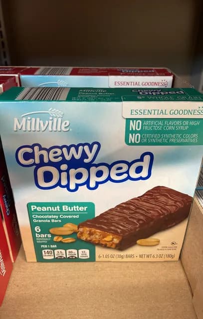 Is it Lactose Free? Millville Chewy Dipped Peanut Butter Chocolate Covered Granola Bars