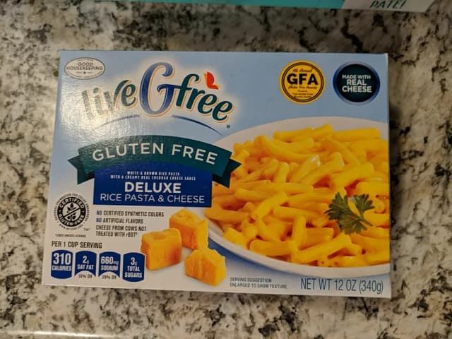 Is it Wheat Free? Livegfree Gluten Free Deluxe Rice Pasta & Cheese