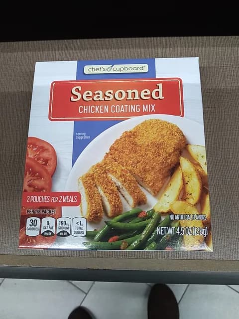 Is it Pescatarian? Chef's Cupboard Seasoned Chicken Coating Mix