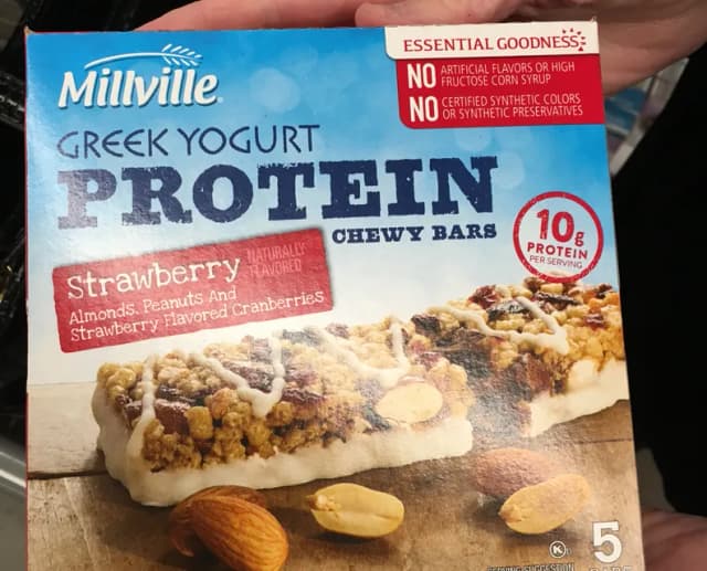 Is it Low Histamine? Millville Greek Yogurt Protein Chewy Bars Strawberry