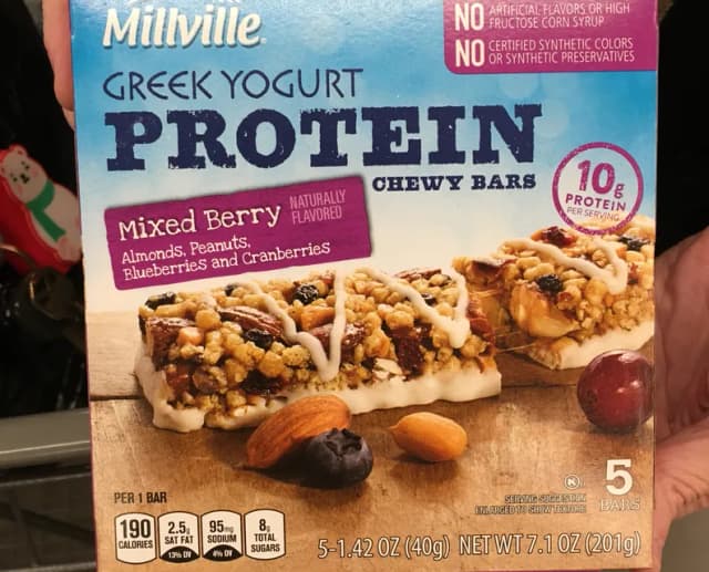 Is it Low Histamine? Millville Greek Yogurt Protein Chewy Bars Mixed Berry