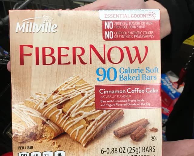 Is it Low Histamine? Millville Fibernow 90 Calorie Soft Baked Bars Cinnamon Coffee Cake