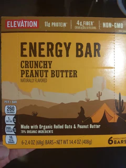 Is it Gelatin free? Elevation Crunchy Peanut Butter Energy Bar