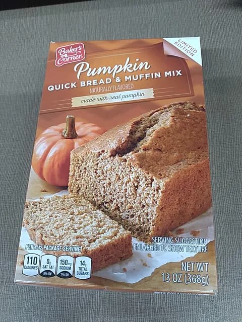 Is it Pescatarian? Baker's Corner Pumpkin Quick Bread & Muffin Mix