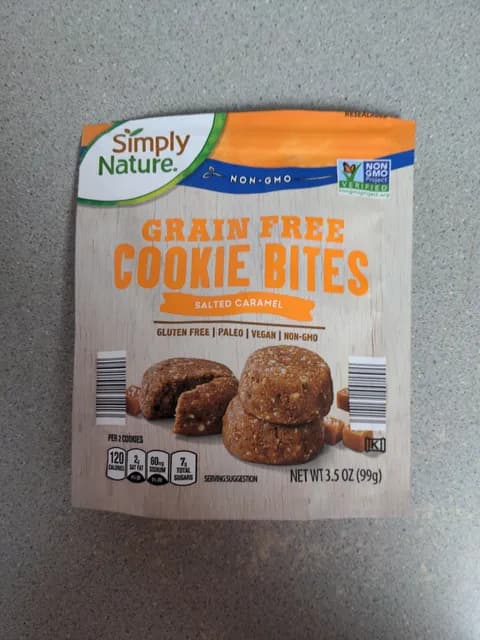 Is it Wheat Free? Simply Nature Grain Free Salted Caramel Cookie Bites