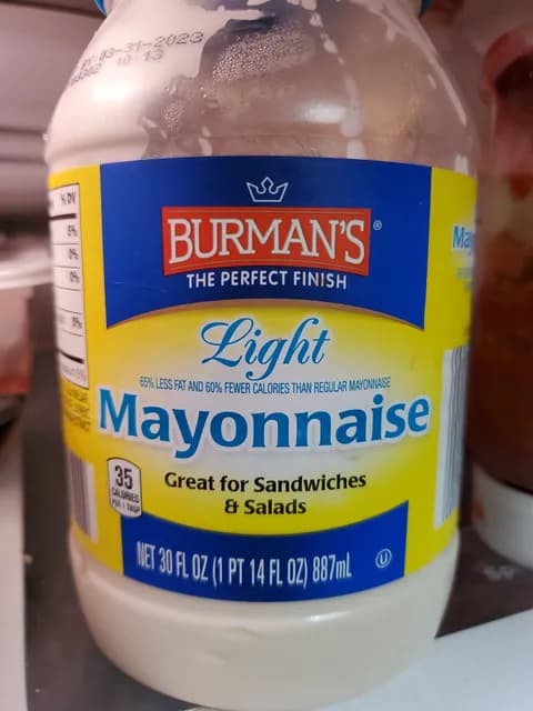 Is it Low Histamine? Burman's Light Mayonnaise