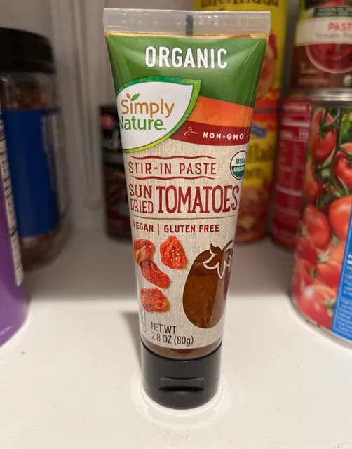 Is it Gelatin free? Simply Nature Organic Sun Dried Tomatoes Stir-in Paste