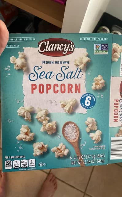 Is it Low Histamine? Clancy's Sea Salt Popcorn