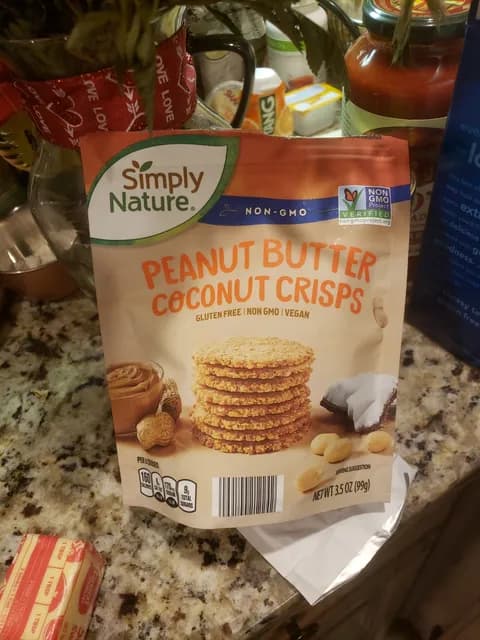 Is it Gelatin free? Simply Nature Non-gmo Peanut Butter Coconut Crisps