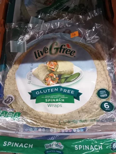 Is it Low Histamine? Livegfree Gluten Free Spinach Wraps