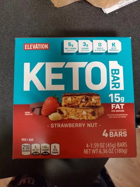 Is it Low Histamine? Elevation Strawberry Nut Keto Bar