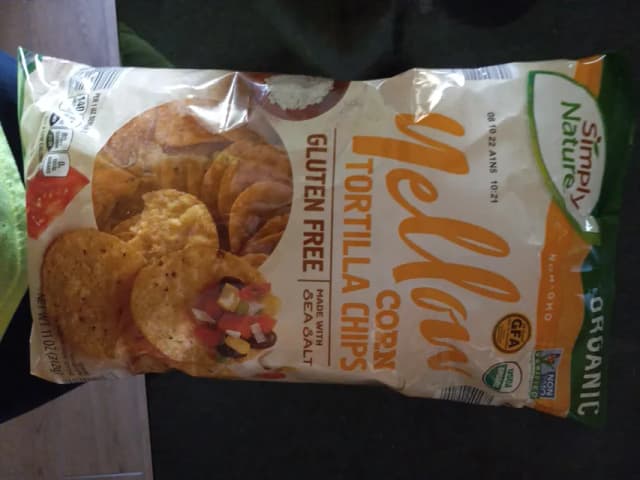 Is it Milk Free? Simply Nature Organic Yellow Corn Tortilla Chips