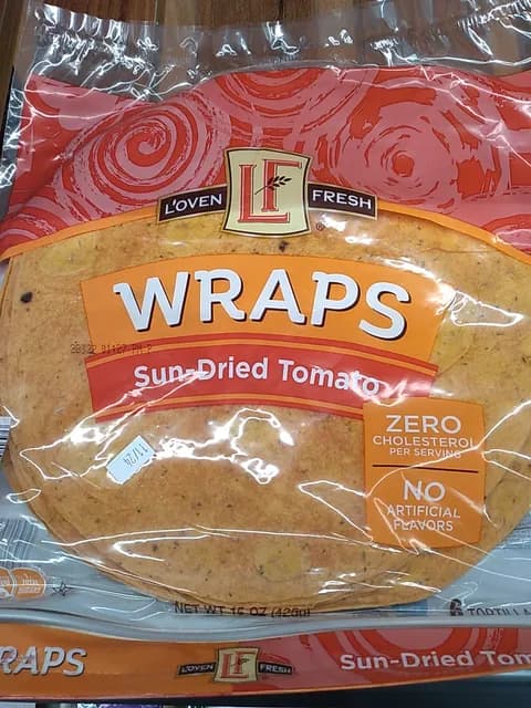 Is it Milk Free? L'oven Fresh Wraps Sun-dried Tomato