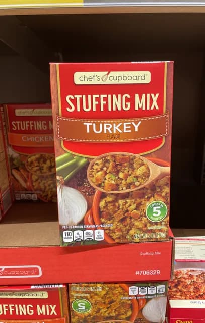 Is it Milk Free? Chef's Cupboard Turkey Flavor Stuffing Mix