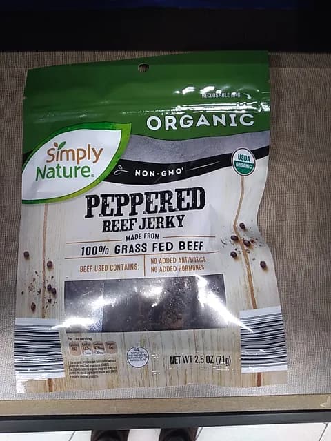 Is it Pescatarian? Simply Nature Peppered Beef Jerky