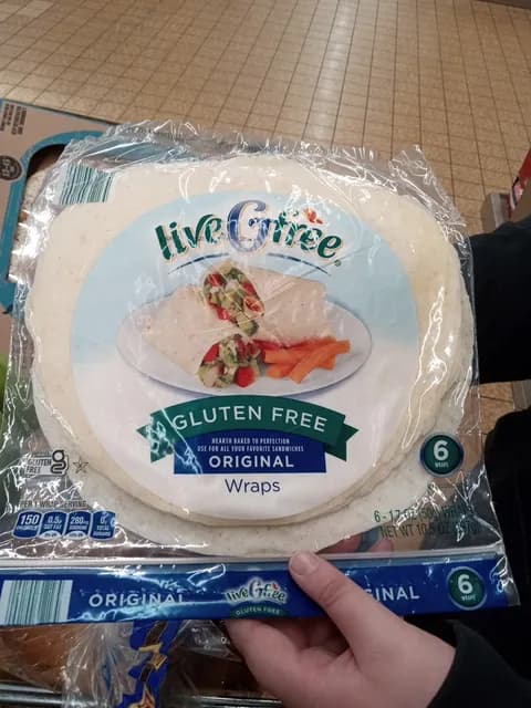 Is it Lactose Free? Live Gfree Original Wraps Gluten Free