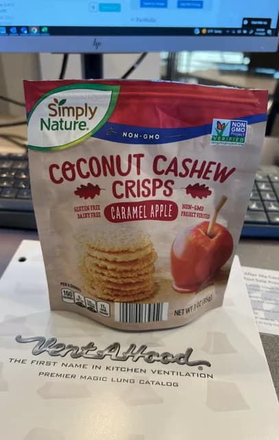 Is it Gelatin free? Simply Nature Coconut Cashew Crisps Caramel Apple