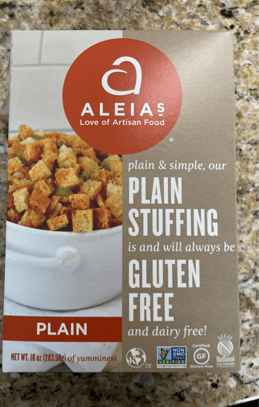 Is it Vegetarian? Aleias Stuffing Mix Plains Box