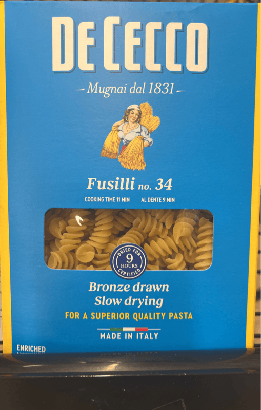 Is it Gelatin free? De Cecco Fusilli No