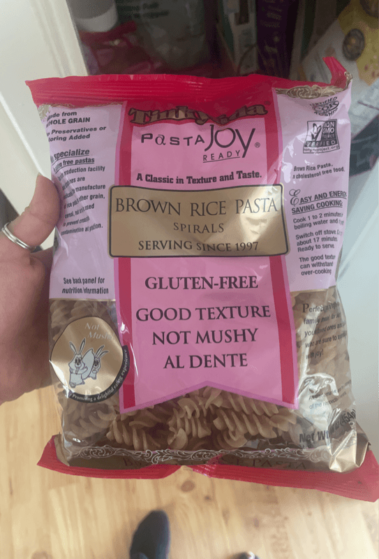 Is it Gelatin free? Tinkyada Pasta Joy Ready Brown Rice Pasta Spirals Bag