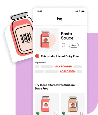 Instantly check if ingredients like acacia (arabic gum) have dairy