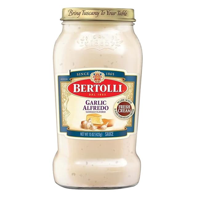 Is it Egg Free? Bertolli Garlic Alfredo Sauce With Aged Parmesan Cheese