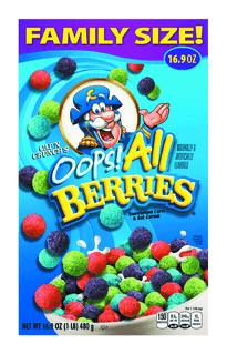 Is it Low Histamine? Cap'n Crunch's Oops! All Berries Sweetened Corn & Oat Cereal