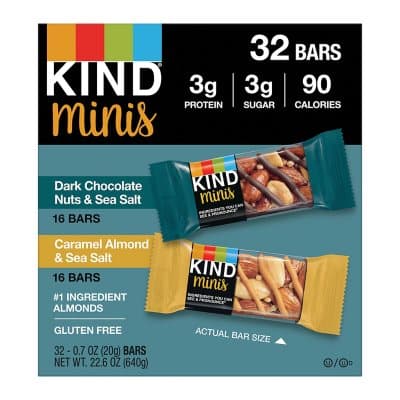 Is it Low Histamine? Kind Minis 16 Dark Chocolate Nuts & Sea Salt Bars And 16 Caramel Almond & Sea Salt Bars