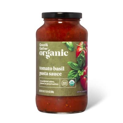 Is it Gelatin free? Organic Tomato Basil Pasta Sauce - Good & Gather™