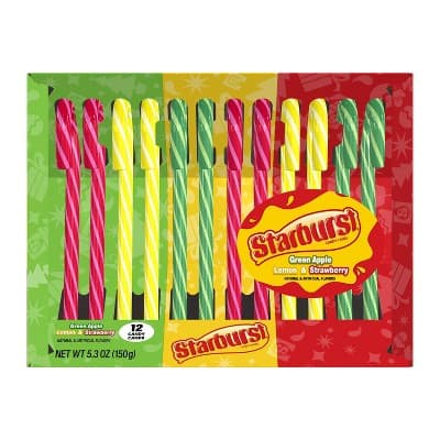 Is it Egg Free? Starburst Candy Canes Green Apple Lemon & Strawberry