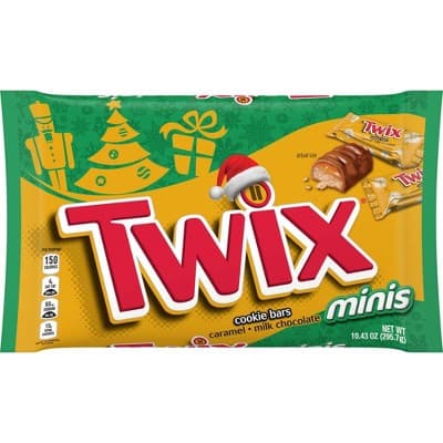 Is it Egg Free? Twix Holiday Minis Size Caramel Cookie Bar Christmas Candy