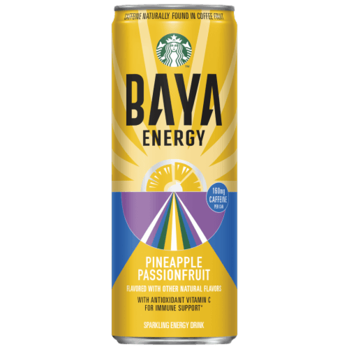 Is it Shellfish Free? Starbucks Baya Energy Pineapple Passionfruit Sparkling Energy Drink