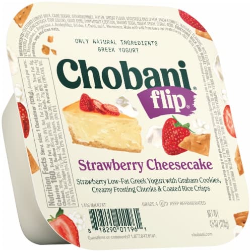 Is it Gluten Free? Chobani Flip Low-fat Greek Yogurt, Strawberry Cheesecake