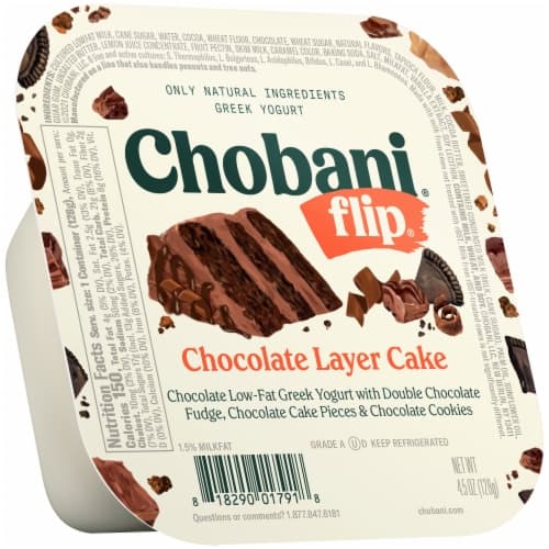 Is it Egg Free? Chobani Flip Low-fat Greek Yogurt Chocolate Layer Cake